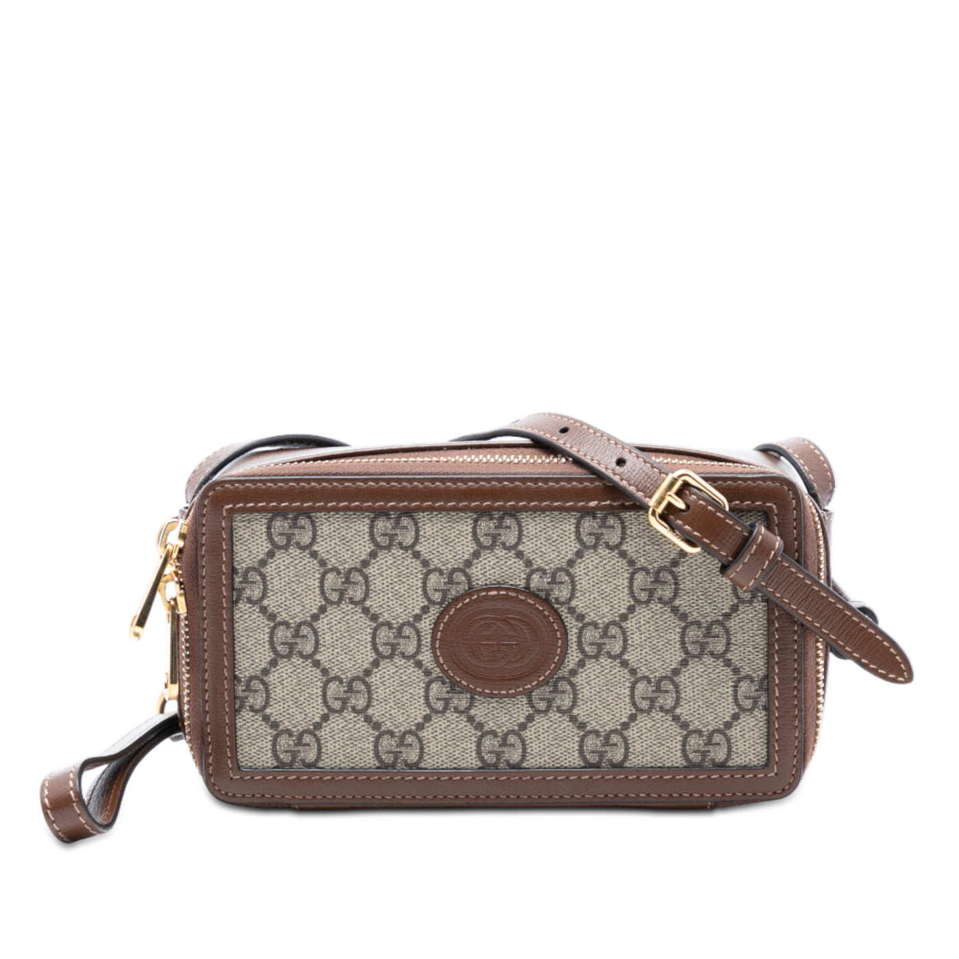 GG Supreme Interlocking G Crossbody - Image 1