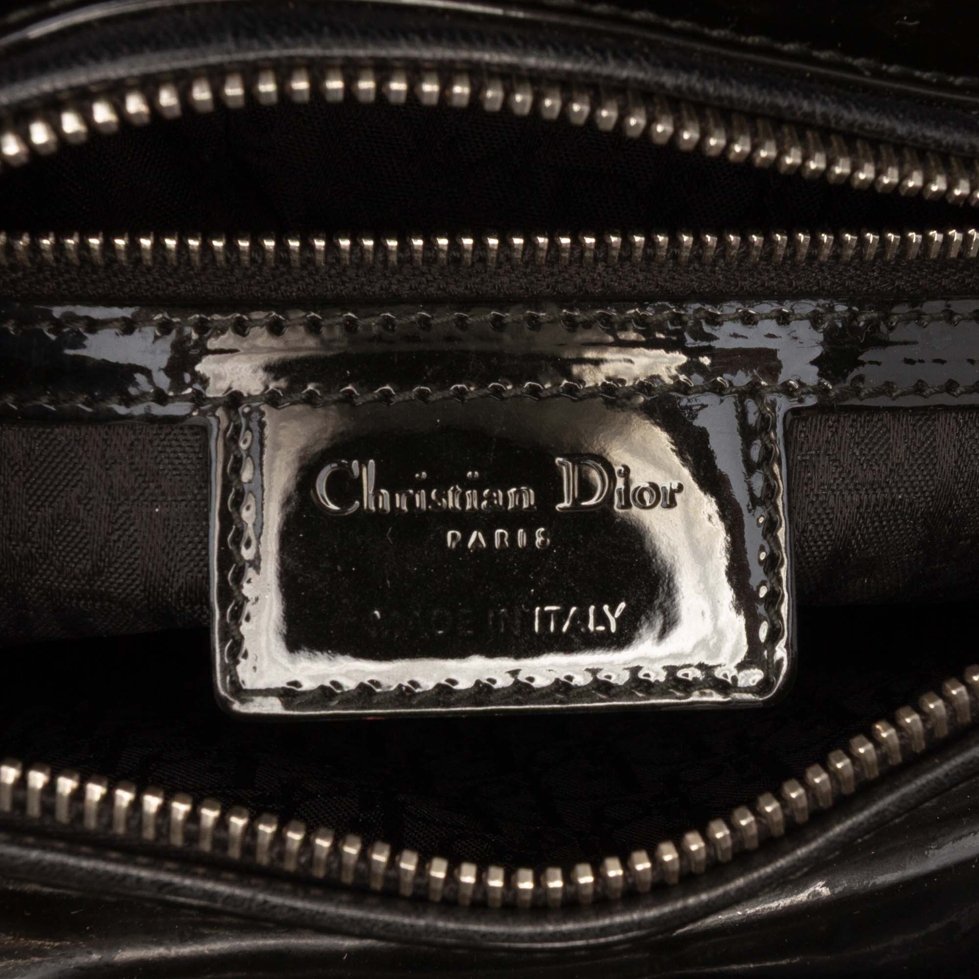 Large Patent Cannage Lady Dior - Image 5