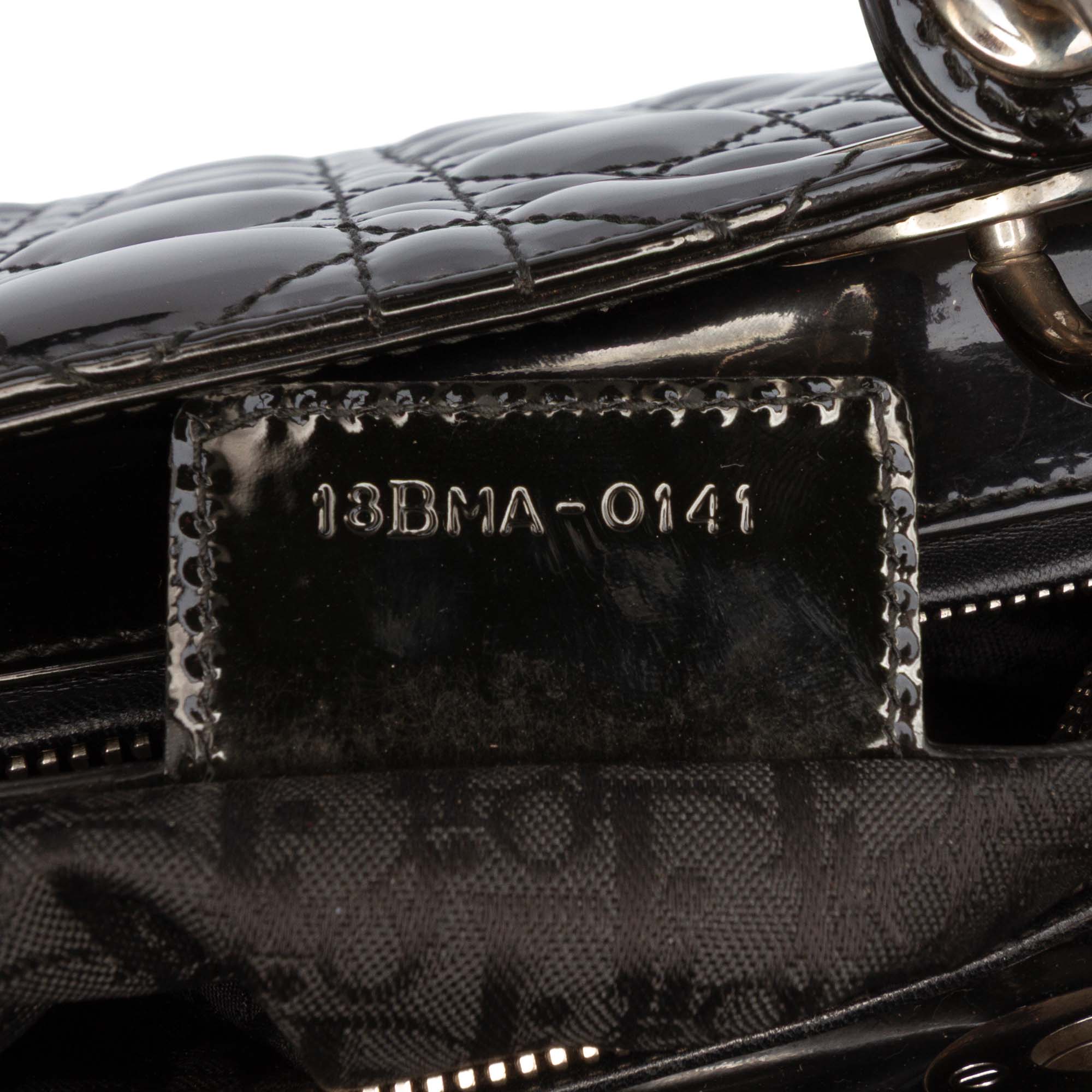 Large Patent Cannage Lady Dior - Image 8
