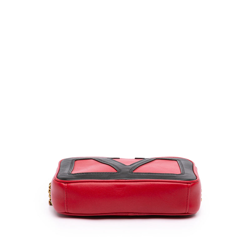 Bicolor Nappa Vlogo Viva Superstar Camera Chain Bag - Image 3