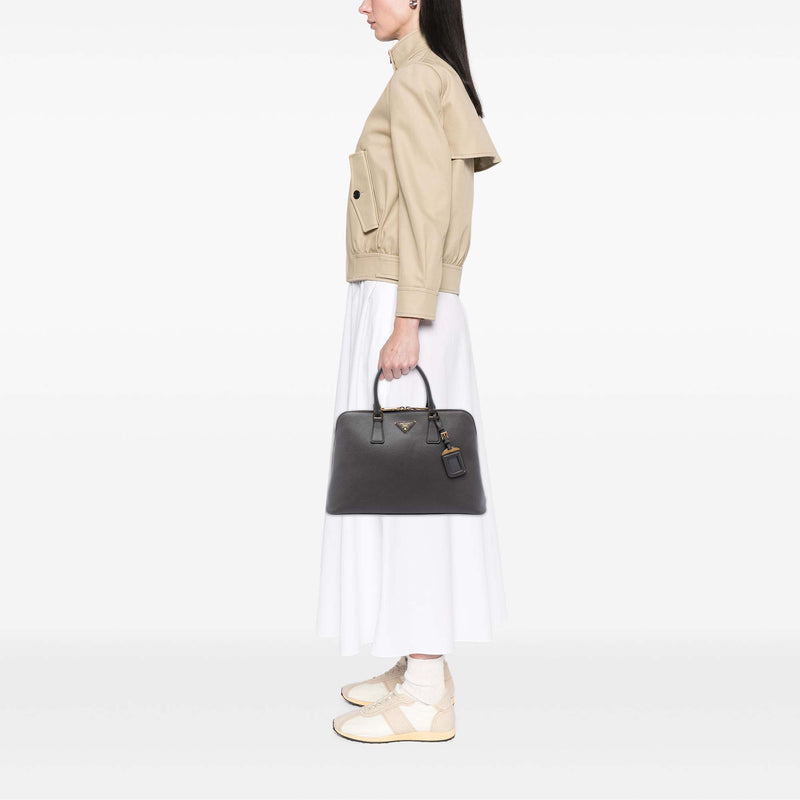 Large Saffiano Lux Promenade Satchel - Image 6