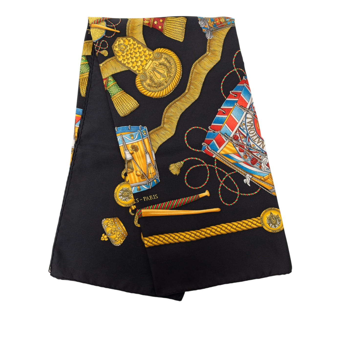 Les Tambours Silk Scarf 90 - Image 1