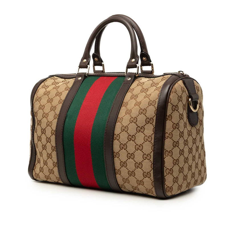 Medium GG Canvas Web Joy Boston Bag - Image 2