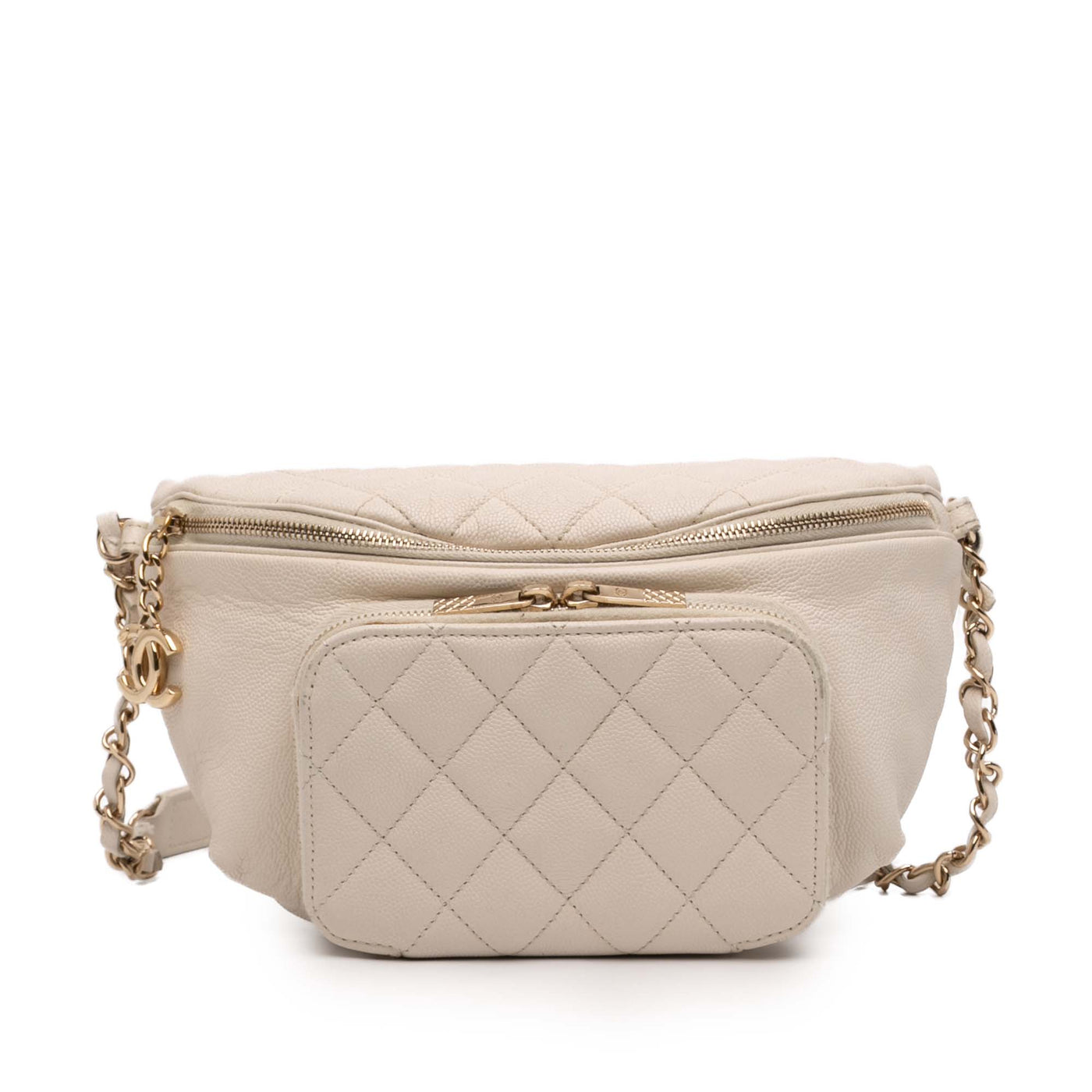 Quilted Caviar Business Affinity Belt Bag - Image 1
