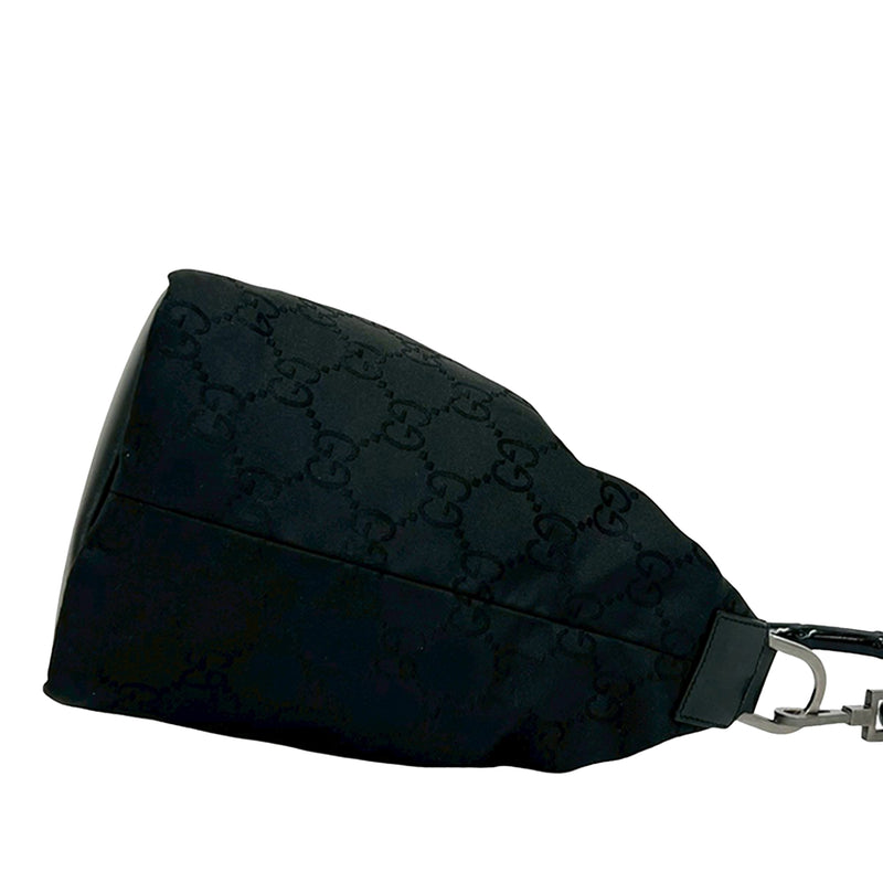 GG Nylon Bamboo Shoulder Bag - Image 6