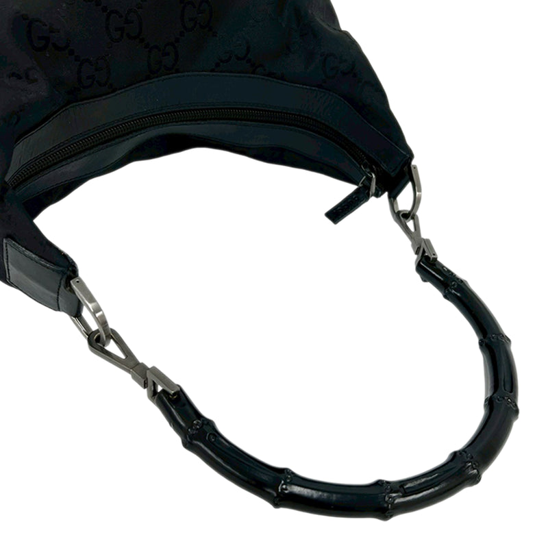 GG Nylon Bamboo Shoulder Bag - Image 9