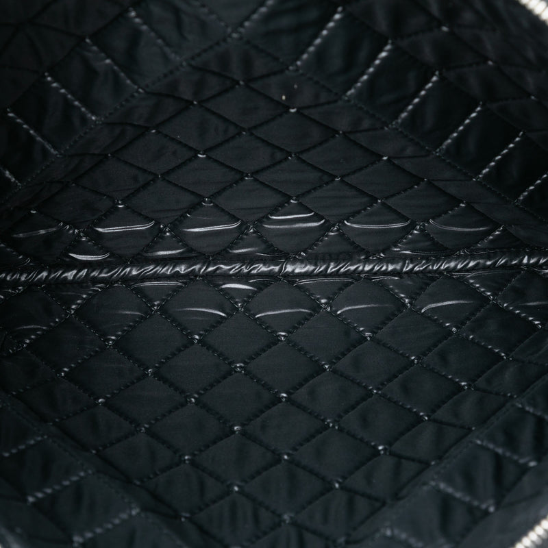 Large Quilted Patent O Case Clutch - Image 4