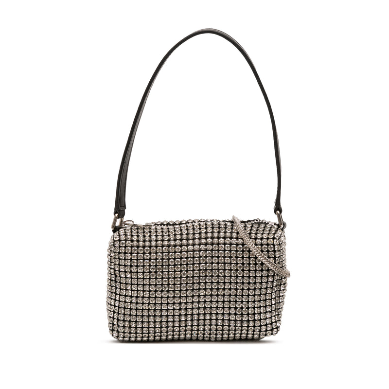 Medium Heiress Crystal Mesh Satchel