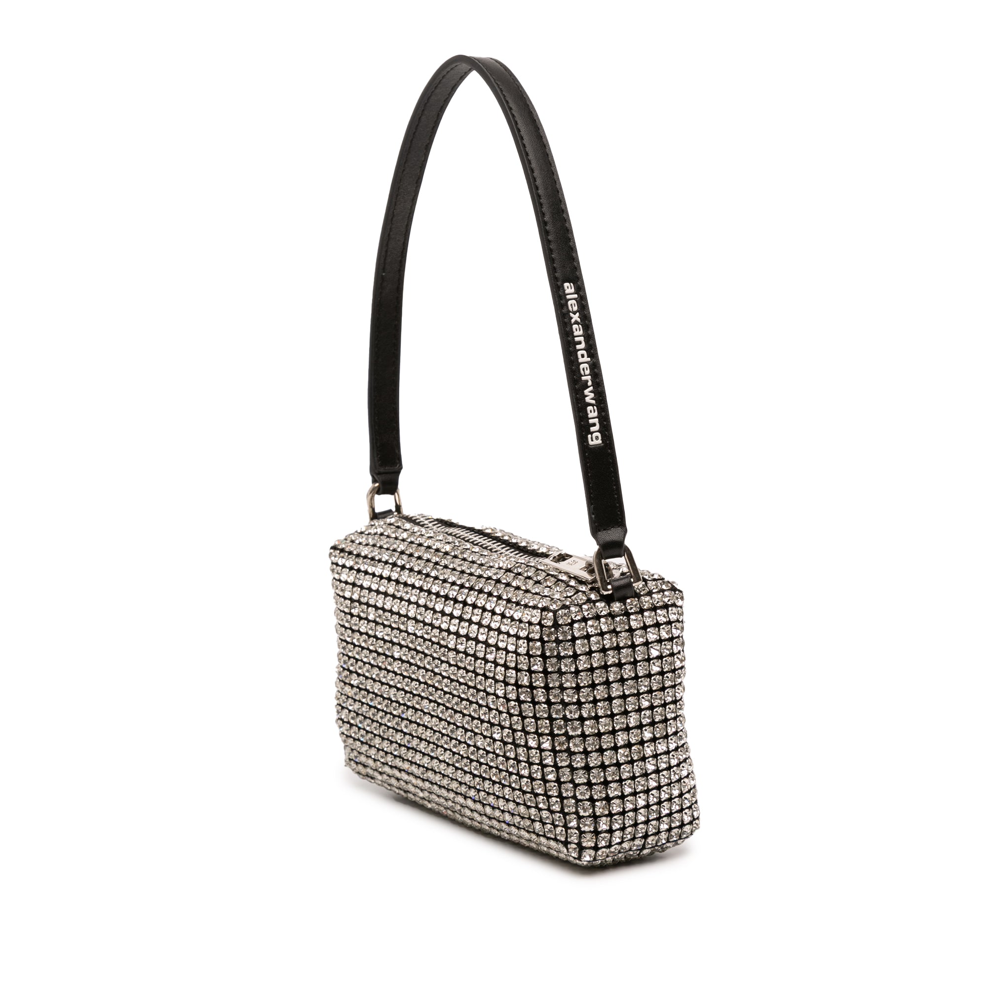 Medium Heiress Crystal Mesh Satchel - Image 2