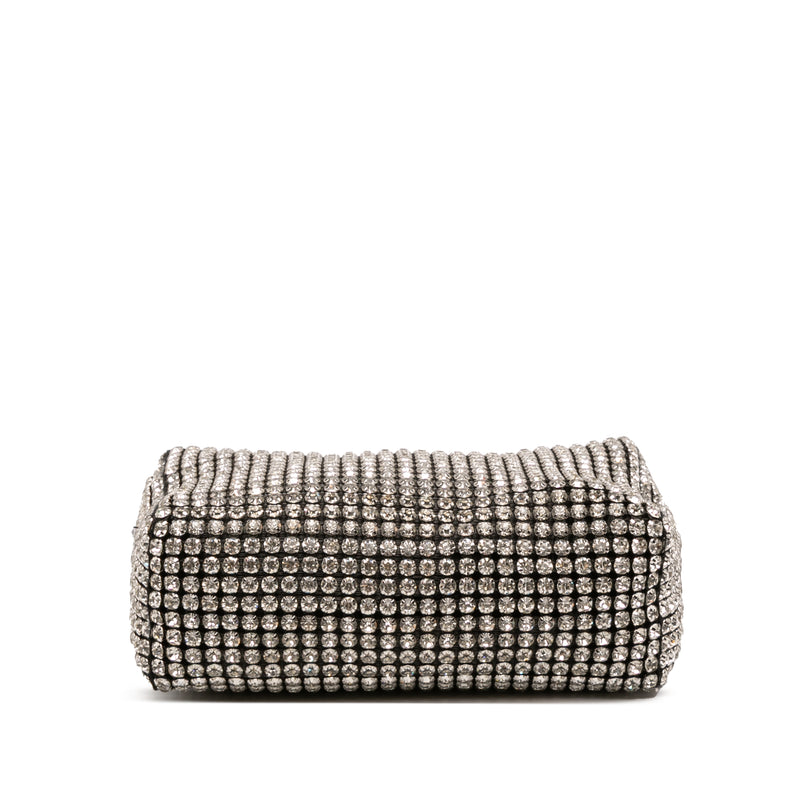 Medium Heiress Crystal Mesh Satchel - Image 3