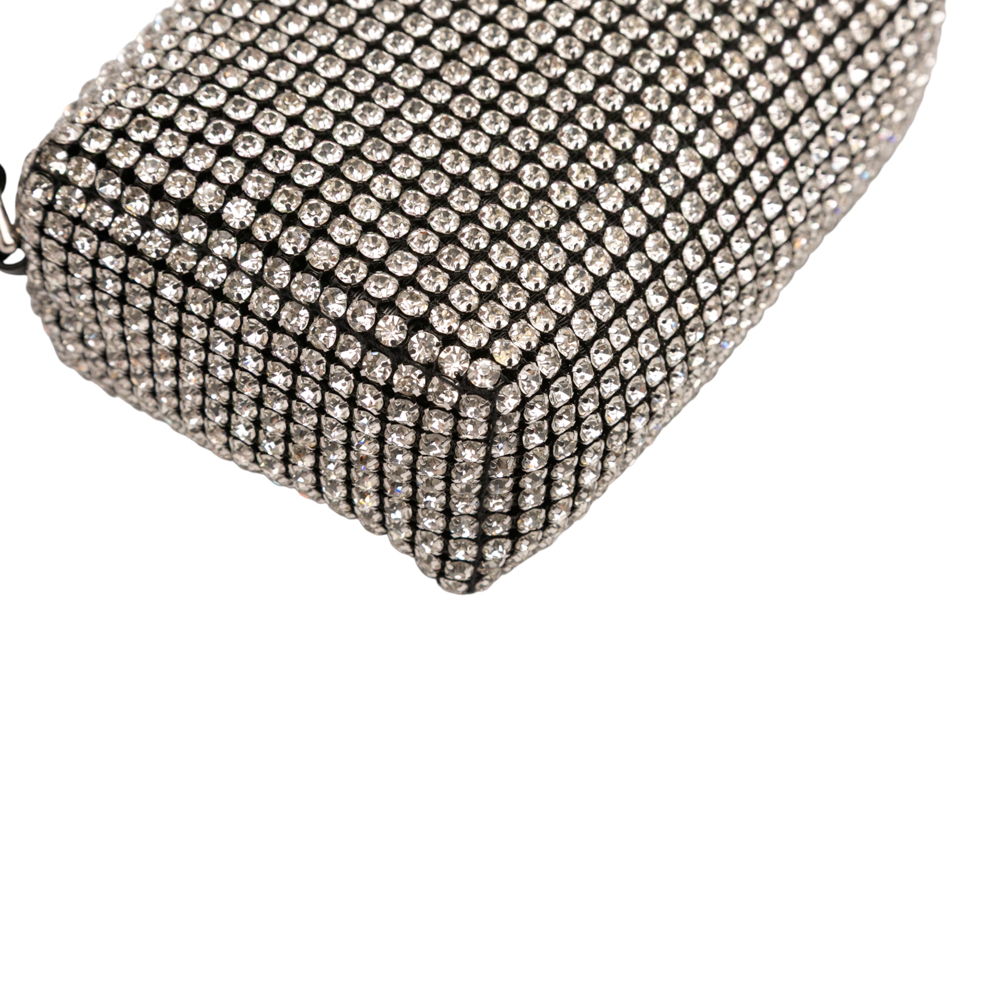 Medium Heiress Crystal Mesh Satchel - Image 6