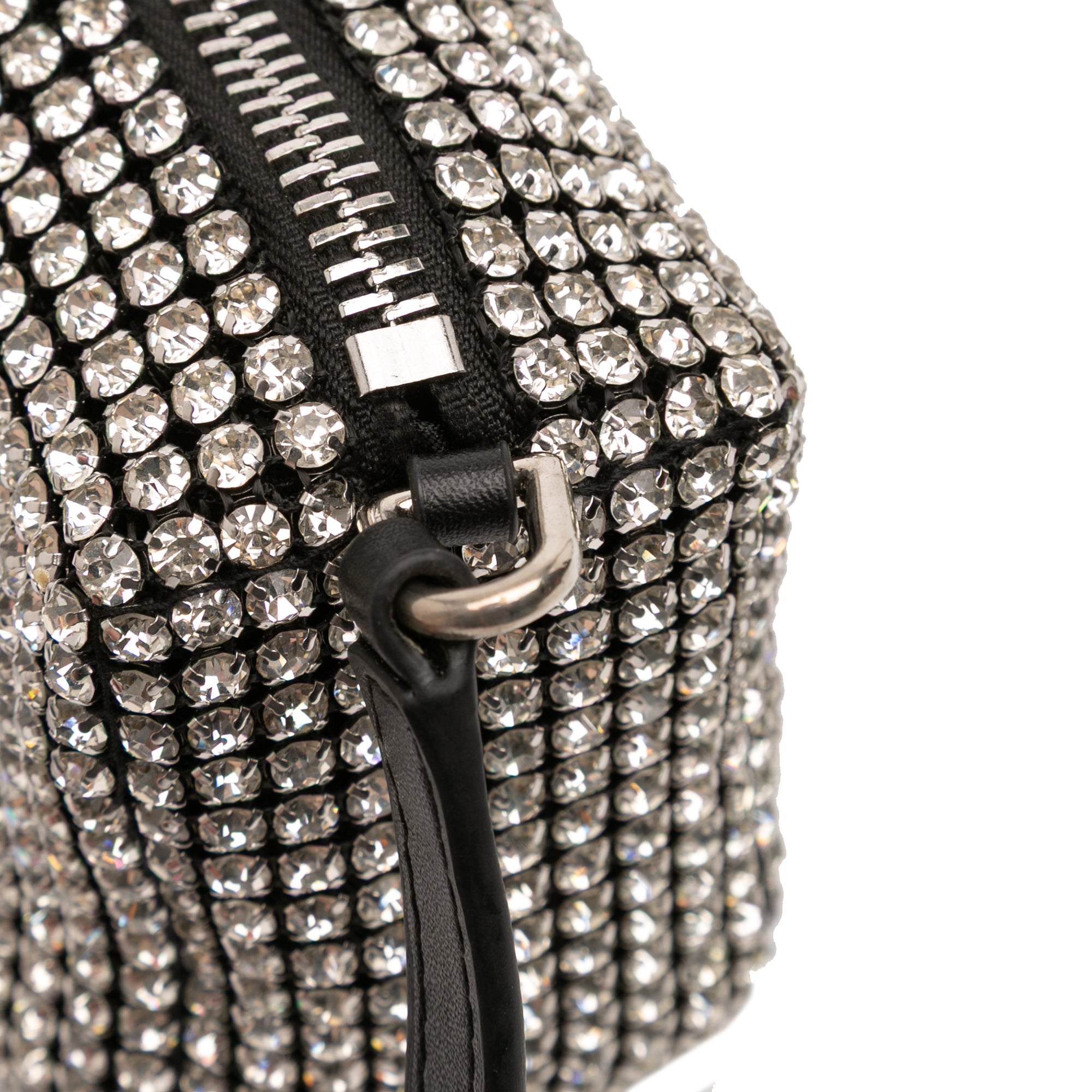 Medium Heiress Crystal Mesh Satchel - Image 7