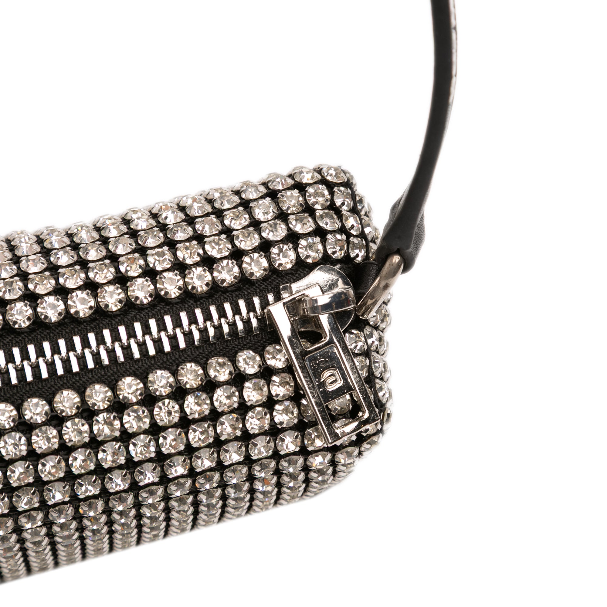 Medium Heiress Crystal Mesh Satchel - Image 9
