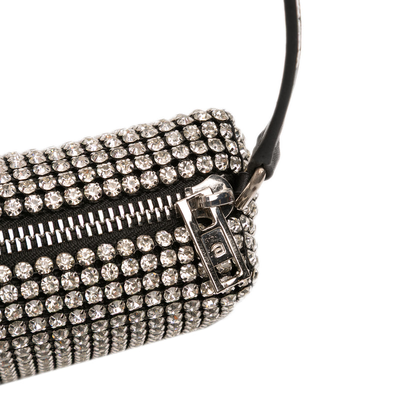 Medium Heiress Crystal Mesh Satchel - Image 9