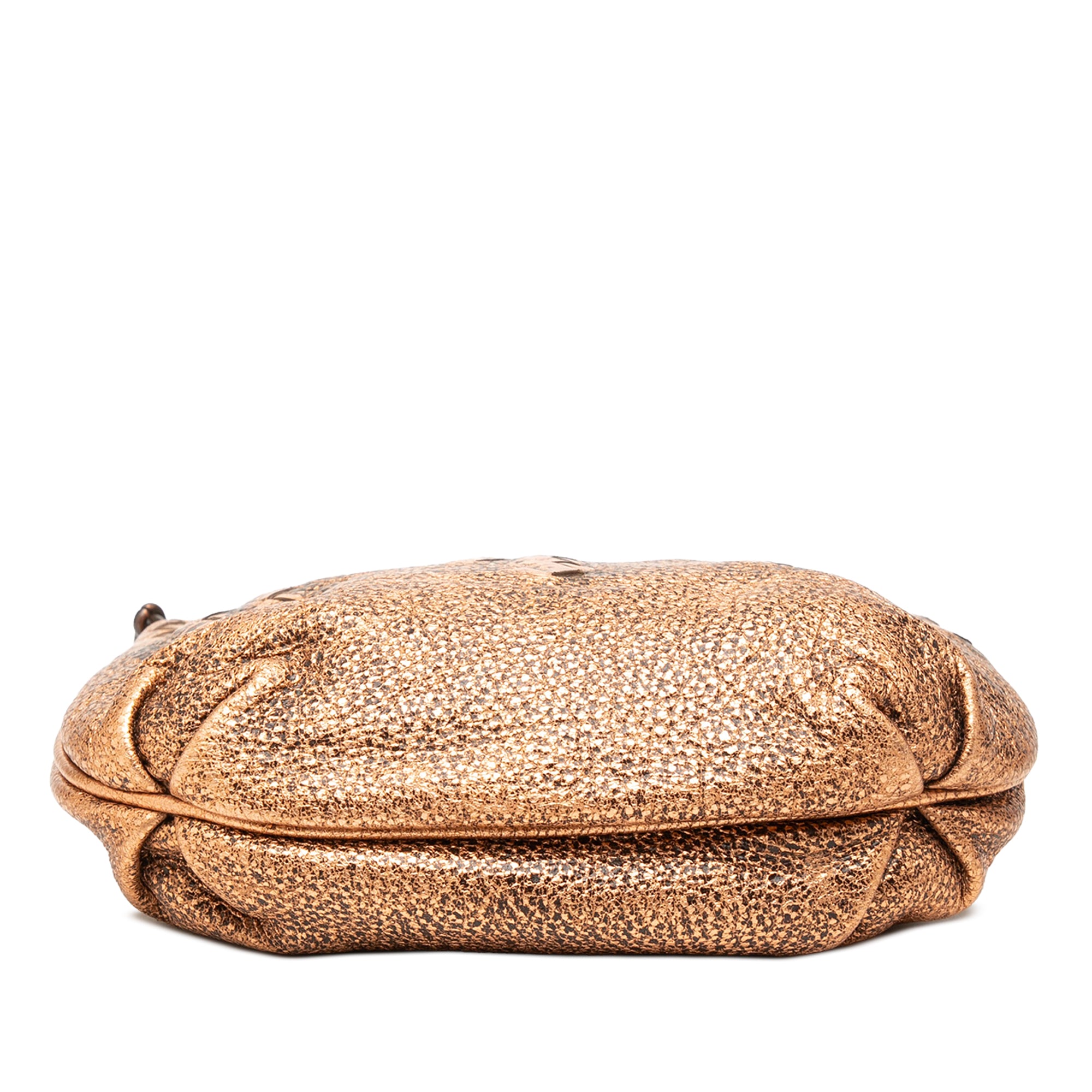 Intrecciato Trimmed Metallic Leather Crossbody - Image 3