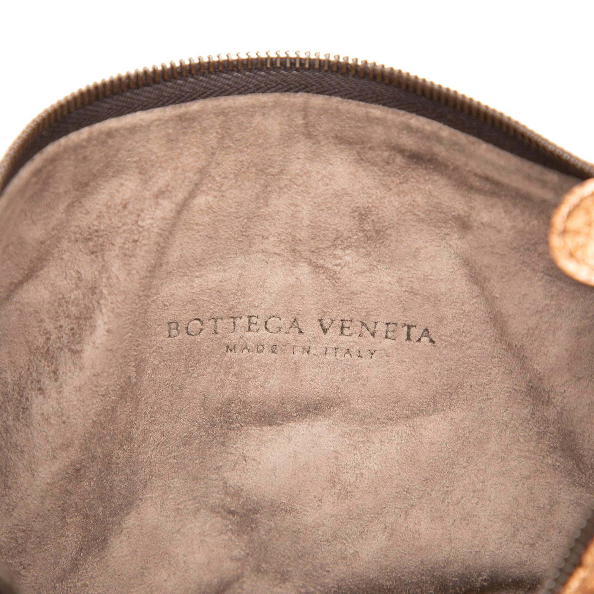 Intrecciato Trimmed Metallic Leather Crossbody - Image 5