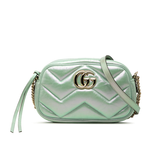 Small GG Marmont Matelasse Iridescent Nappa Crossbody - Image 1