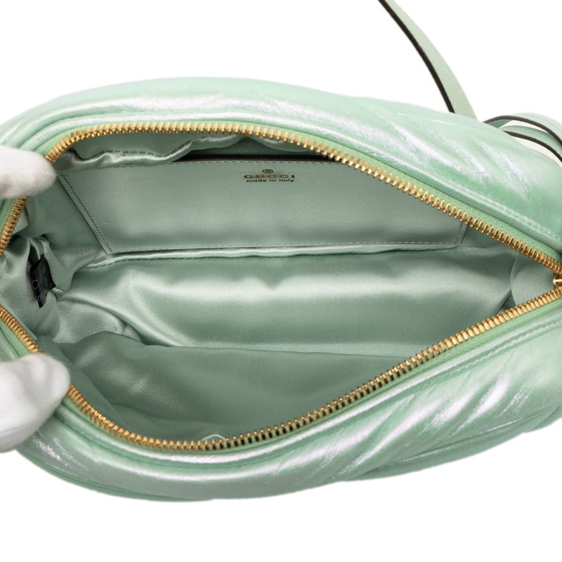 Small GG Marmont Matelasse Iridescent Nappa Crossbody - Image 4