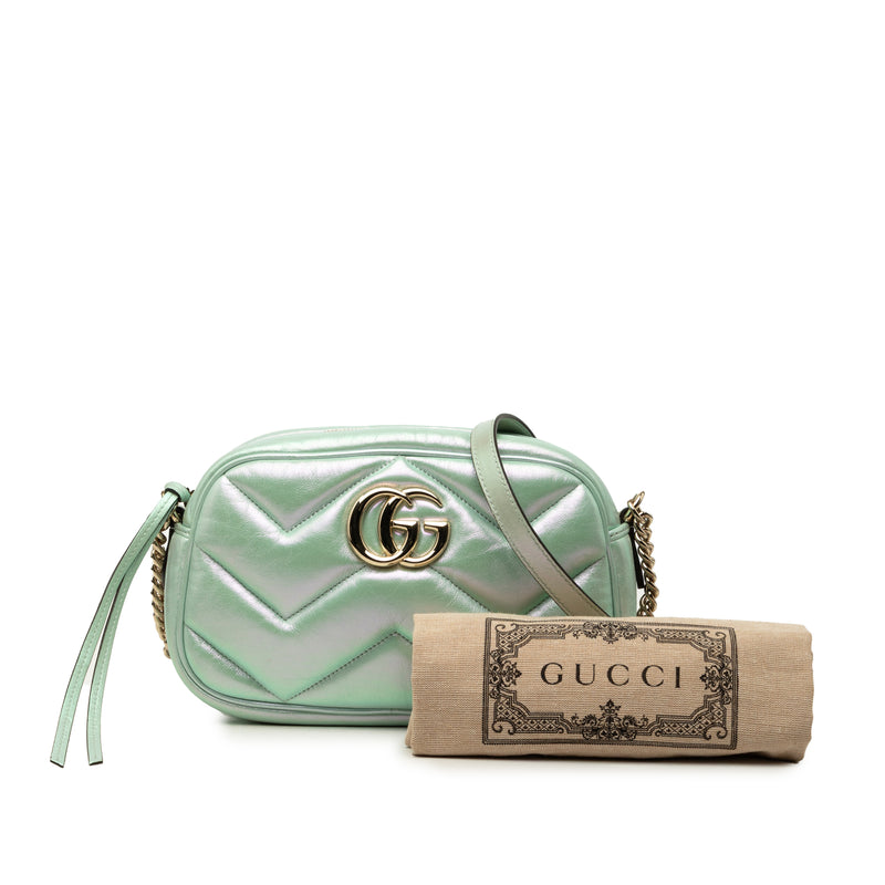 Small GG Marmont Matelasse Iridescent Nappa Crossbody - Image 7