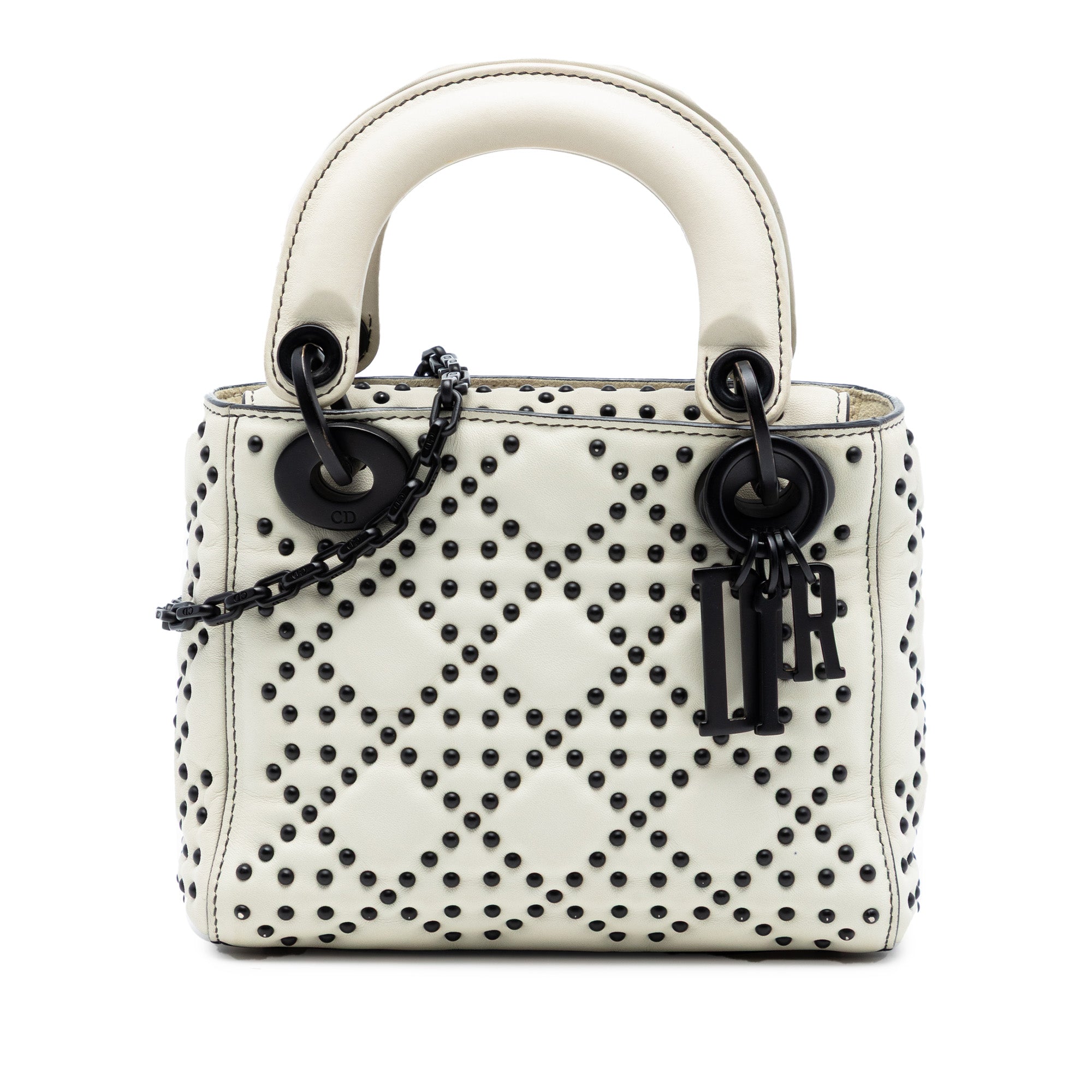 Mini Lambskin Cannage Studded Supple Lady Dior - Image 1