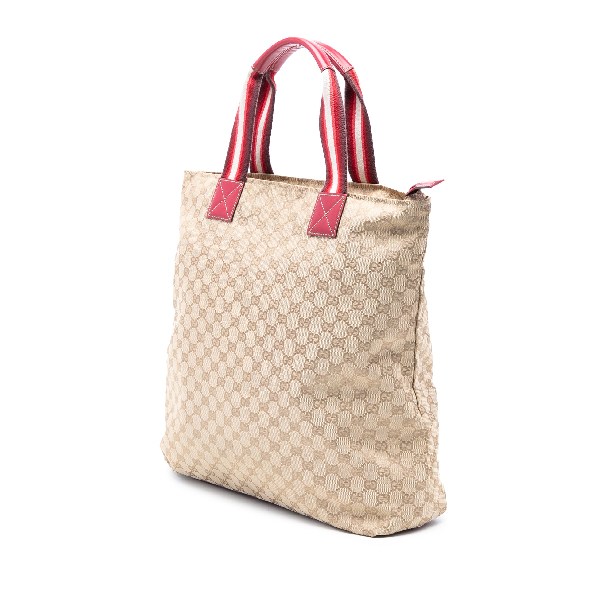 GG Canvas Web Vertical Tote - Image 2