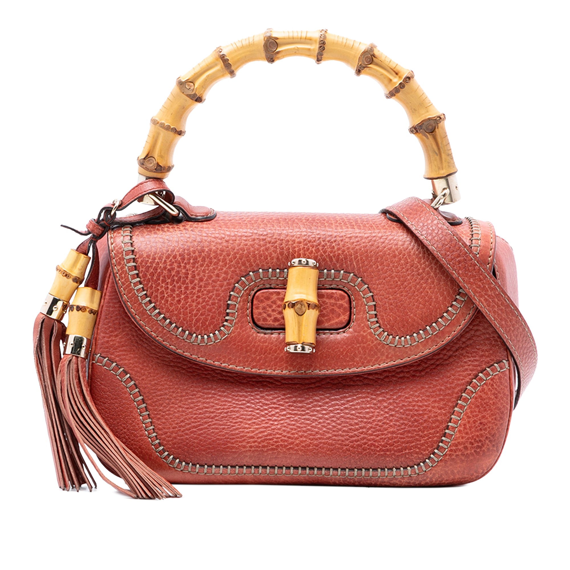 Medium Leather New Bamboo Satchel - Image 1