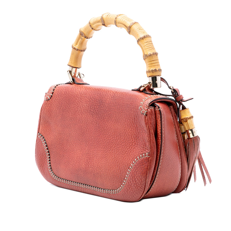 Medium Leather New Bamboo Satchel - Image 2