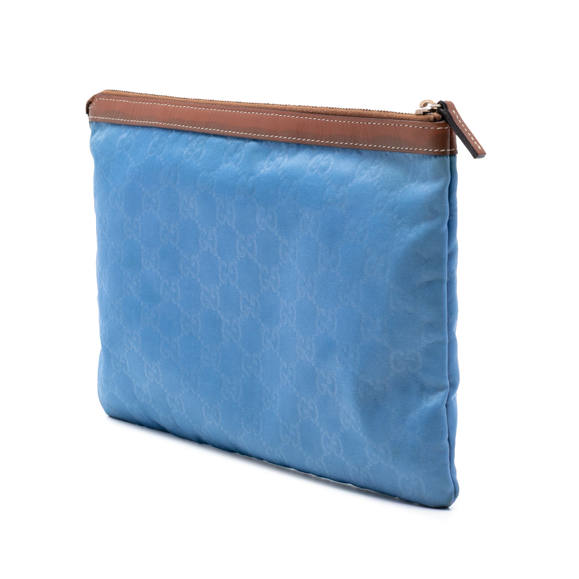 GG Nylon Top Zip Clutch - Image 2