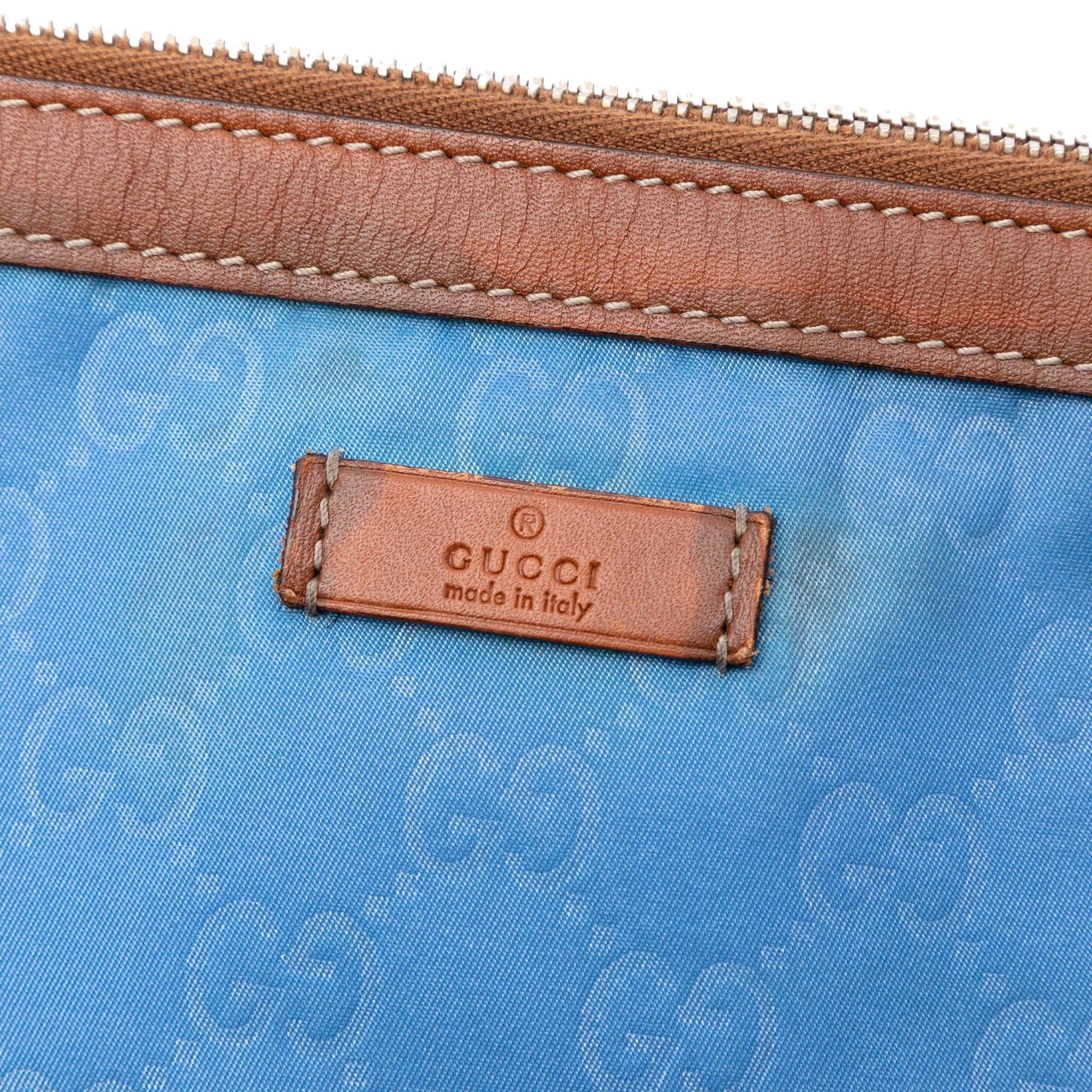 GG Nylon Top Zip Clutch - Image 5