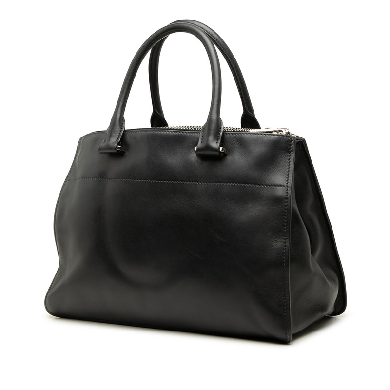 City Calf Twin Pocket Satchel - Image 2
