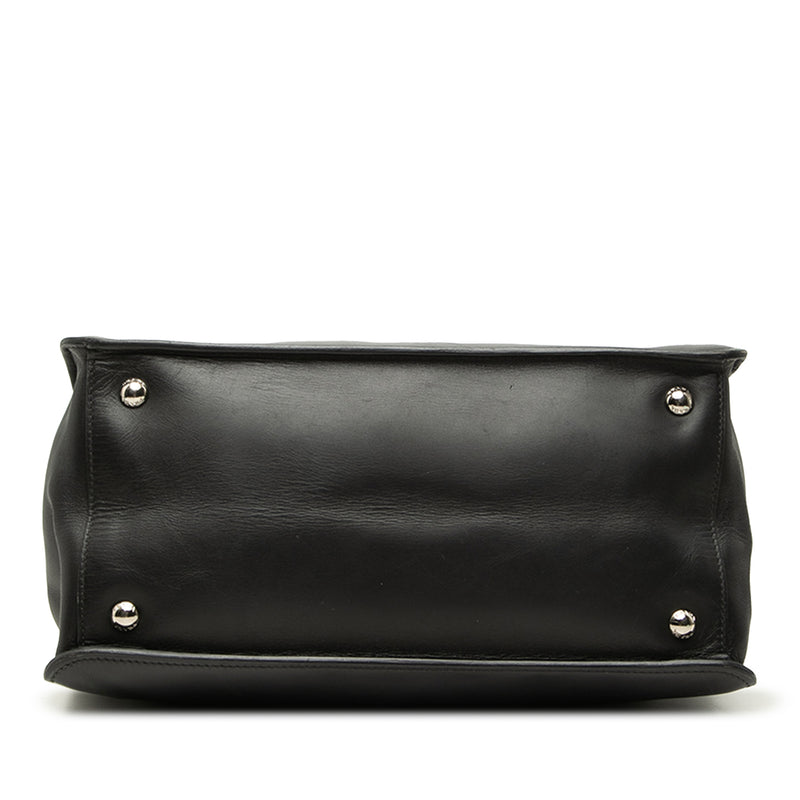 City Calf Twin Pocket Satchel - Image 3