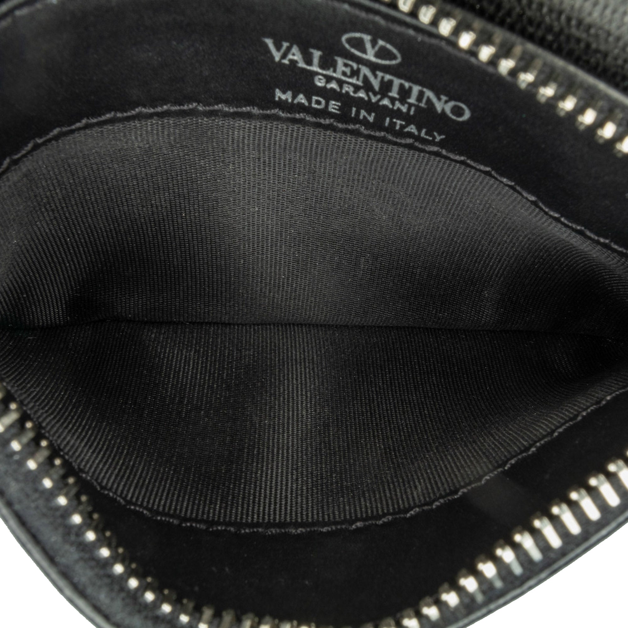 Leather VLTN Zip Card Holder - Image 4