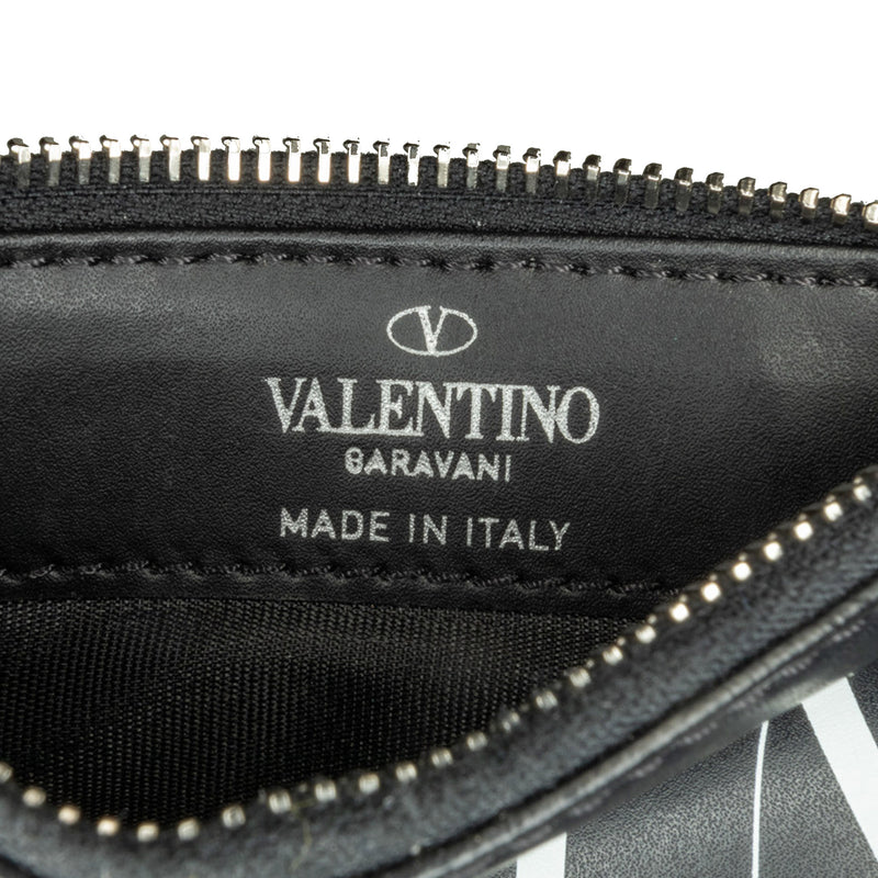 Leather VLTN Zip Card Holder - Image 5