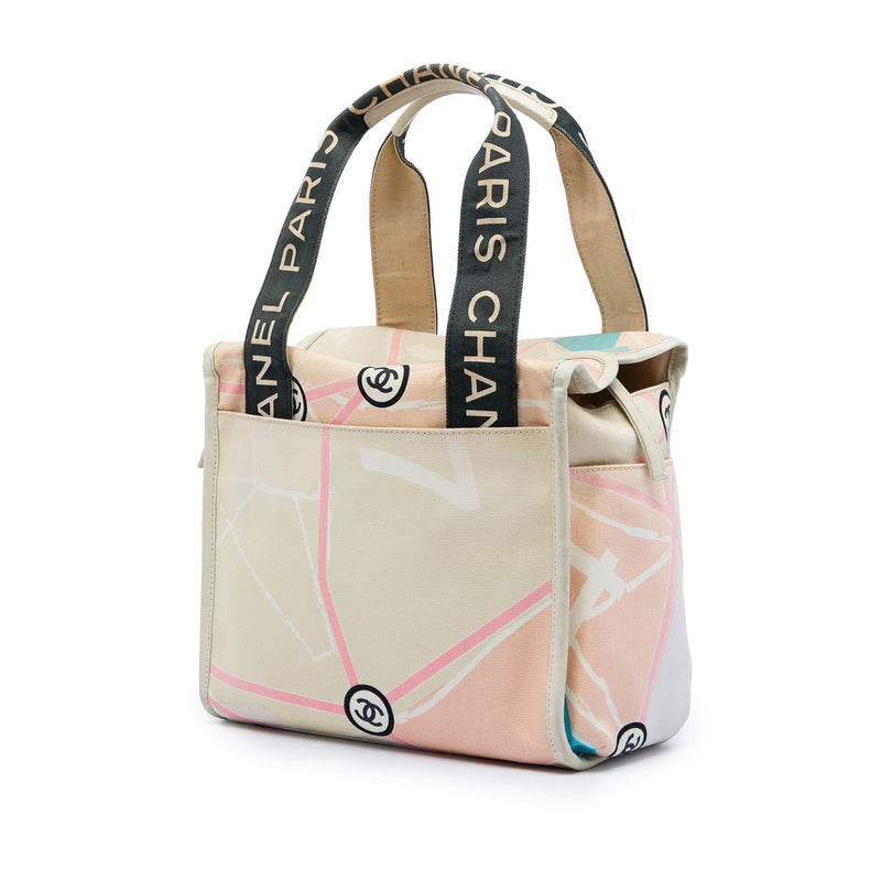 Canvas Eiffel Tower Handbag - Image 2