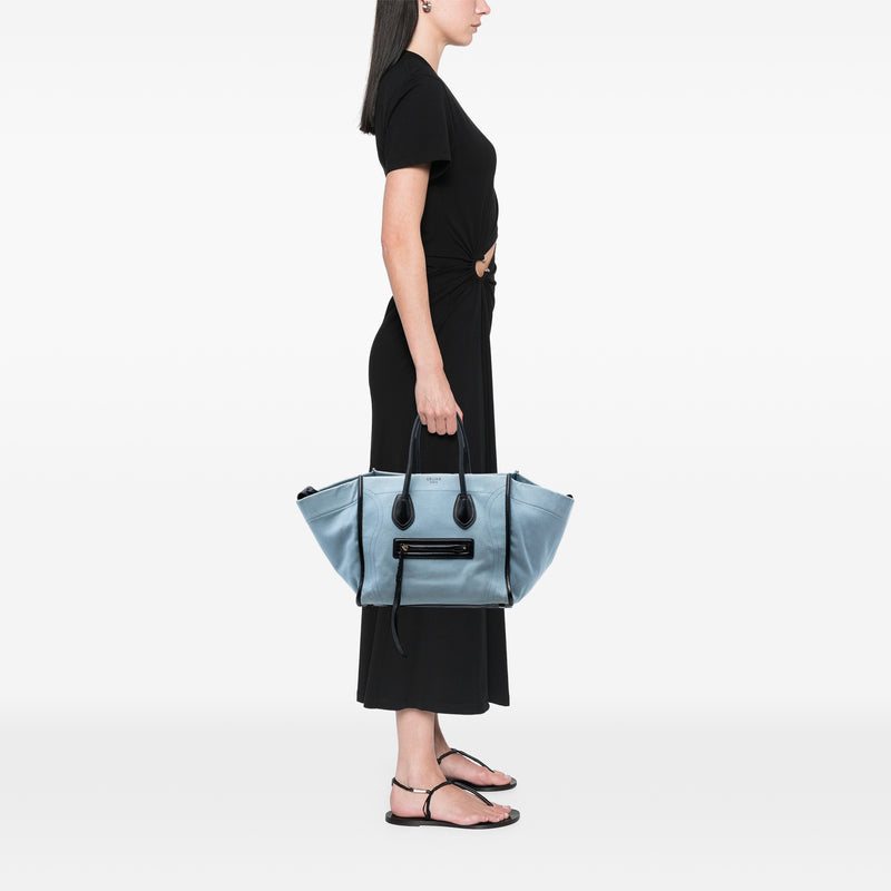 Medium Denim Phantom Luggage Tote - Image 7