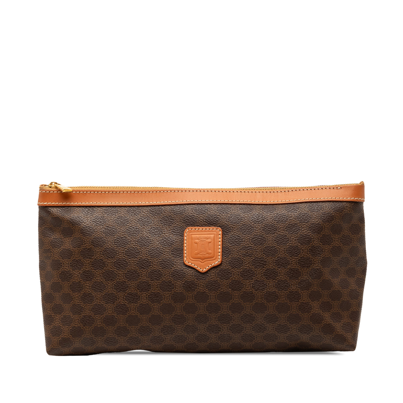 Macadam Coated Canvas Clutch - Image 1