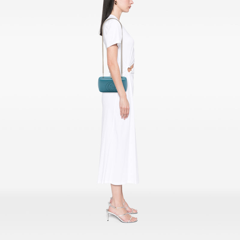 Calfskin Soho Clutch on Chain - Image 6