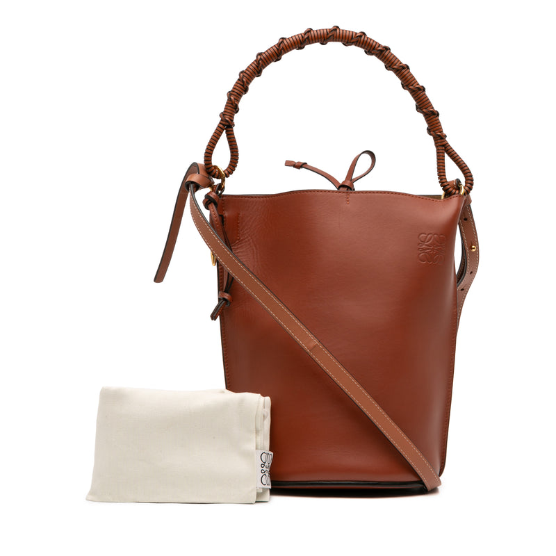 Calfskin Anagram Gate Bucket Bag - Image 7