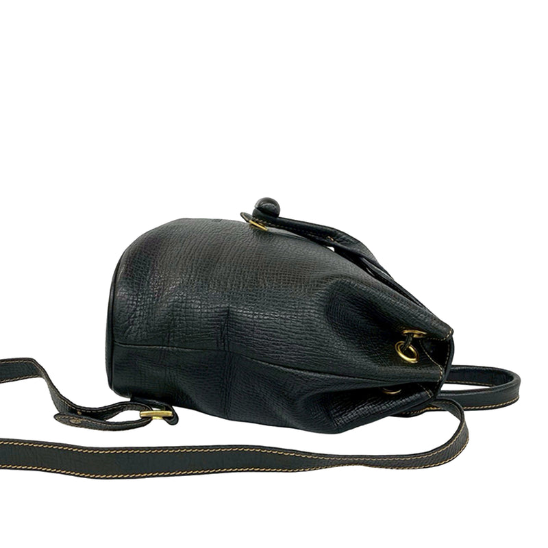 Textured Leather Toggle Flap Backpack - Image 5