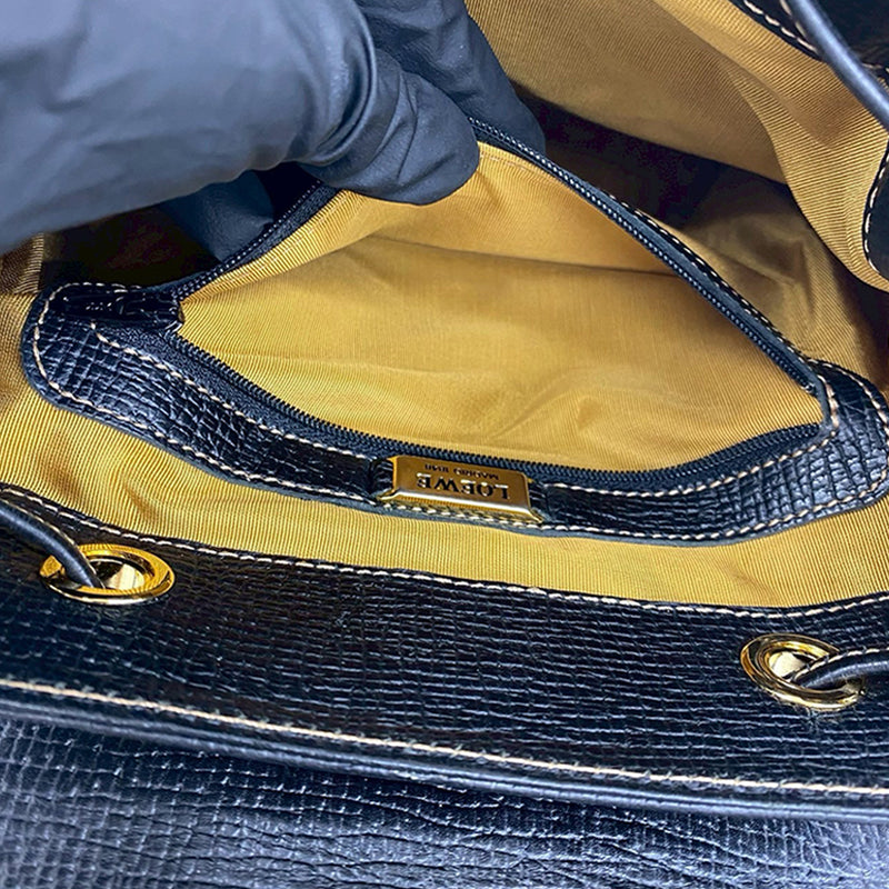 Textured Leather Toggle Flap Backpack - Image 9