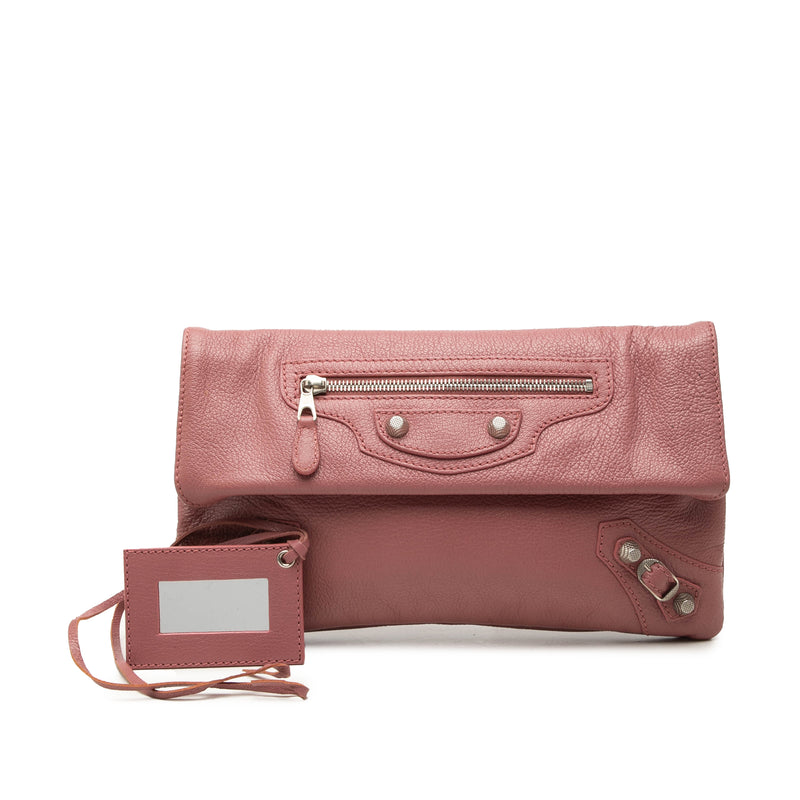 Grained Calfskin Motocross Giant 21 Envelope Clutch - Image 7