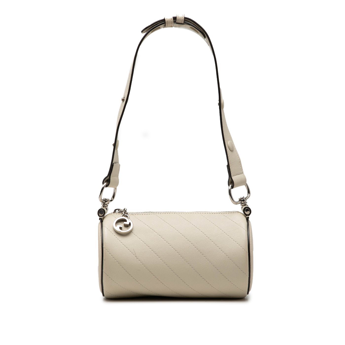 Mini Leather Blondie Barrel Shoulder Bag - Image 1