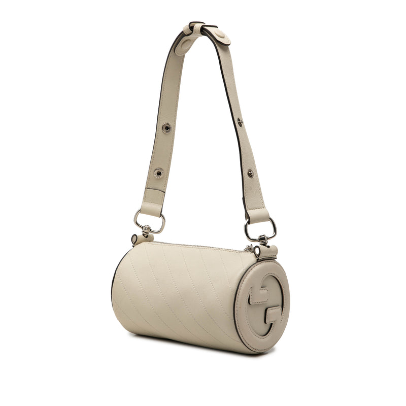 Mini Leather Blondie Barrel Shoulder Bag - Image 2