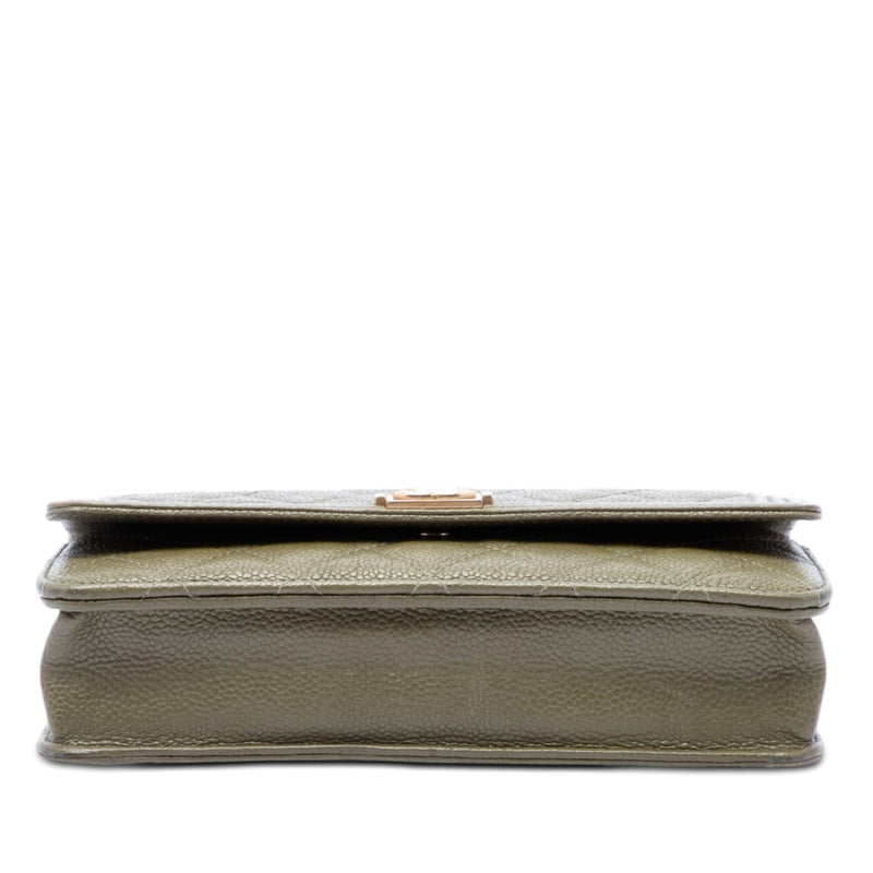 Quilted Caviar Boy Wallet on Chain - Image 3