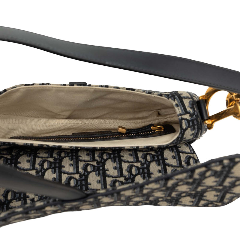 Oblique Canvas Saddle Bag - Image 4