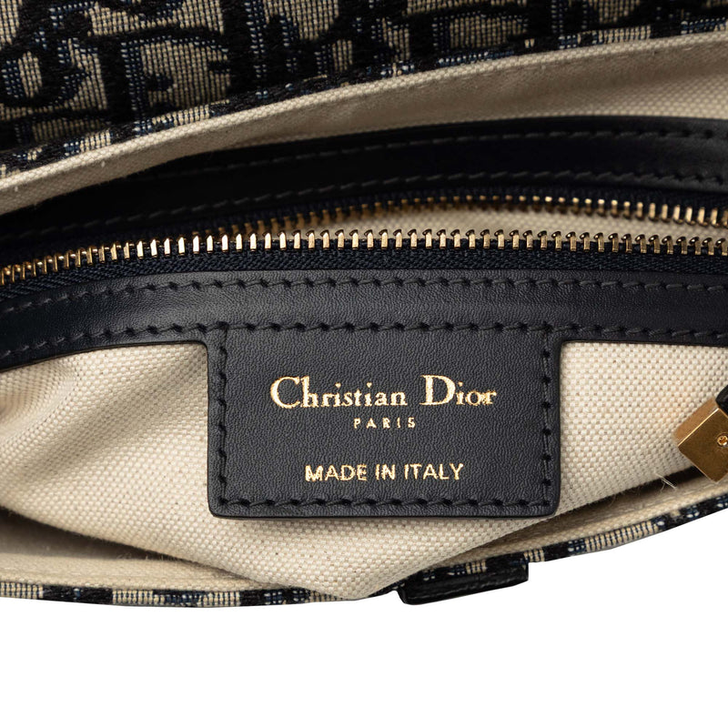 Oblique Canvas Saddle Bag - Image 5