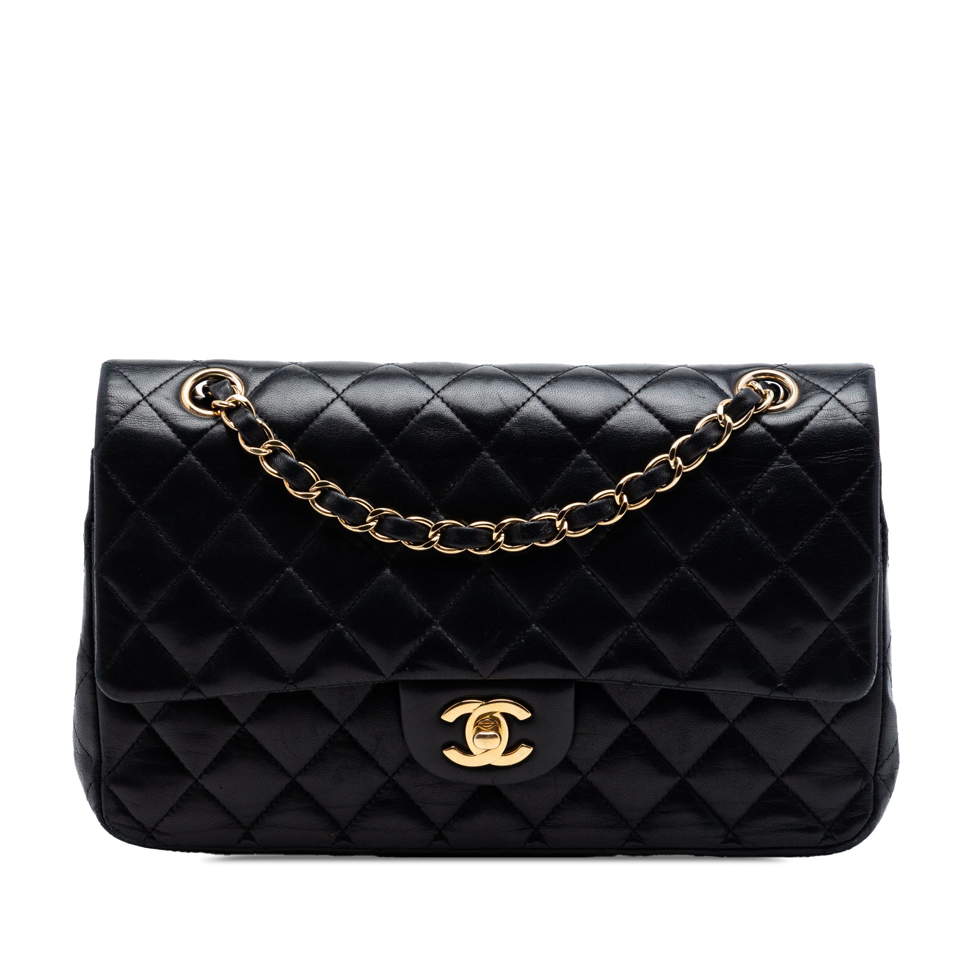 Medium Classic Lambskin Double Flap - Image 1