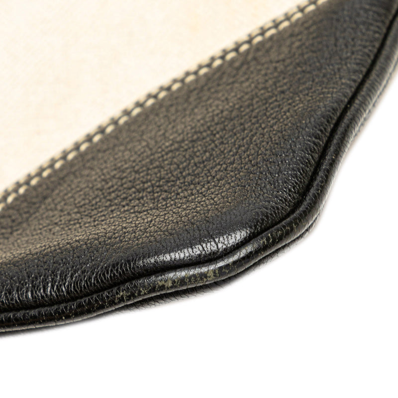 Vitello Trimmed Canvas Canapa Tote - Image 10
