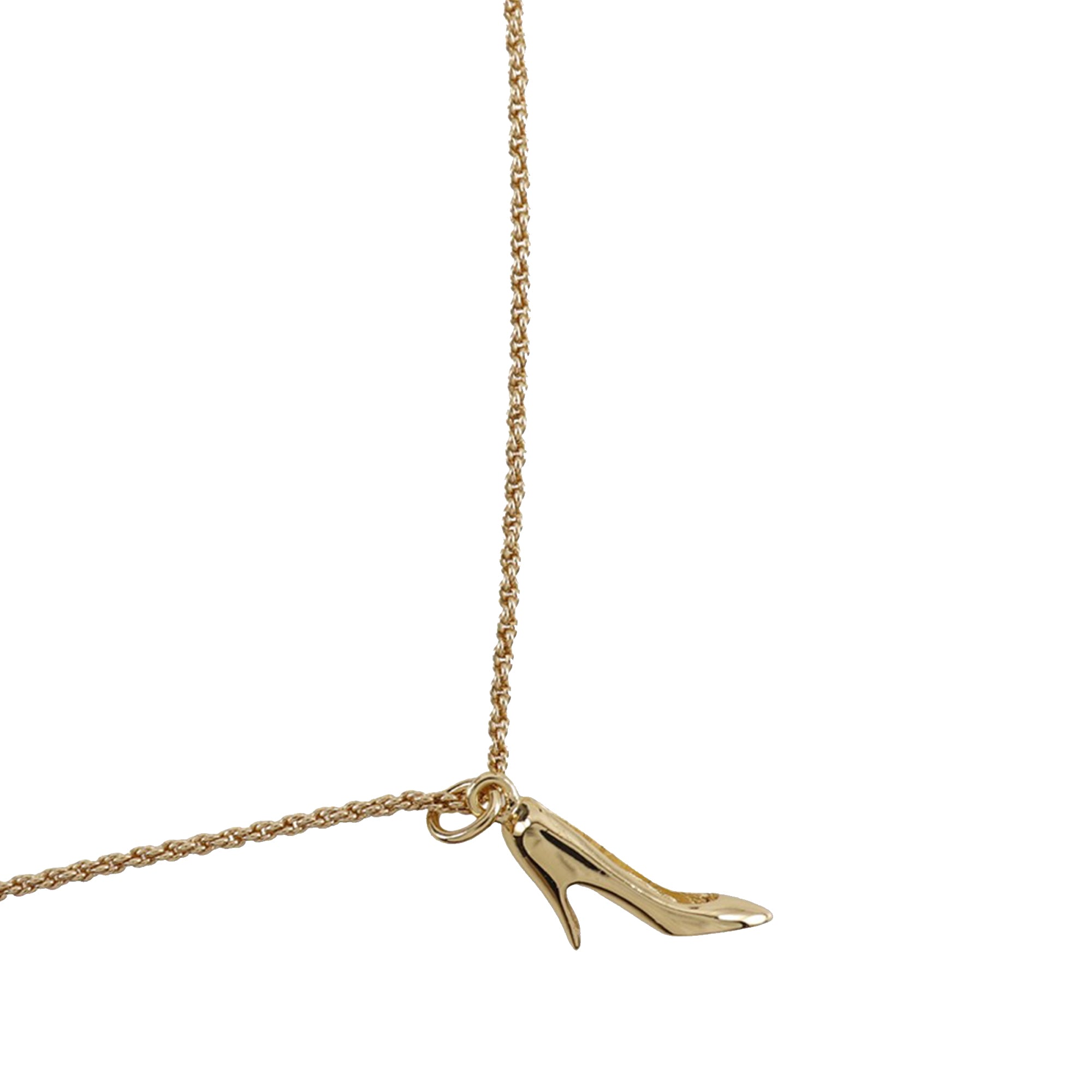 Gold Plated Pump Heel Pendant Necklace - Image 2