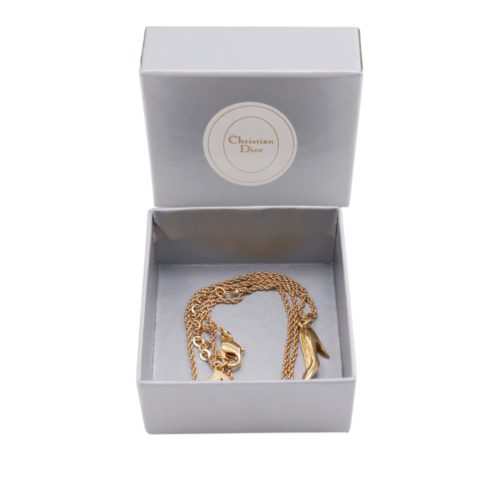 Gold Plated Pump Heel Pendant Necklace - Image 7